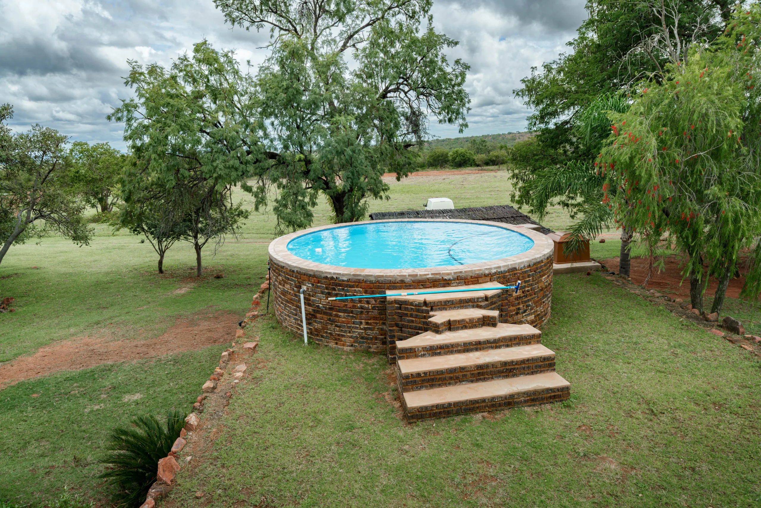 Pool overlooking bush