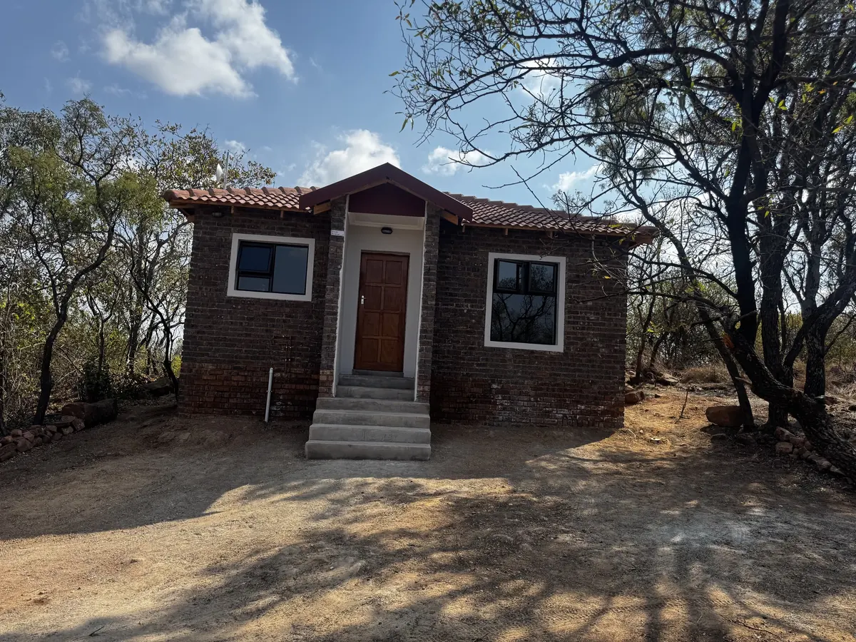 Rustic Retreat cabin built in the bush at Impala Game Ranch