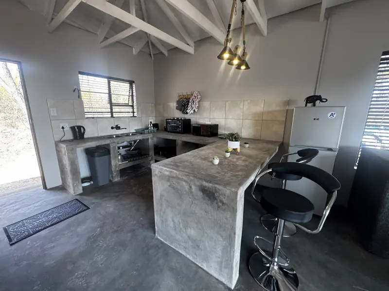 Sunset Cabin kitchen island